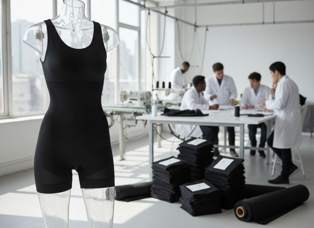 Fabricante Shapewear Bodysuit Negro OEM Chile